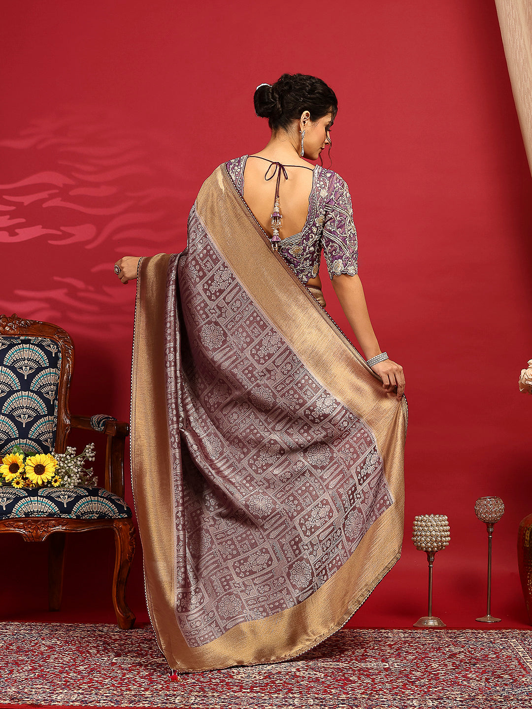 Embroidered Banarasi Saree