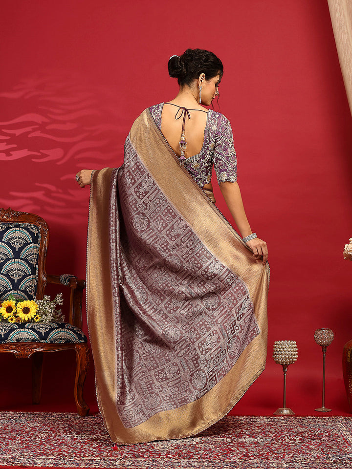 Embroidered Banarasi Saree