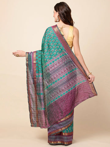 Woven Printed Handloom Saree