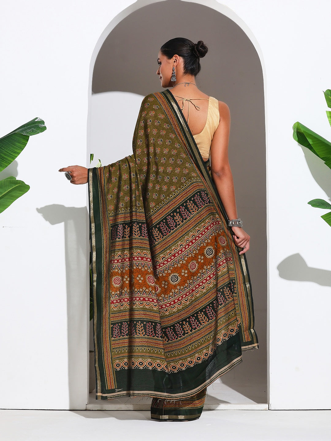 Digital Printed Art Silk Saree