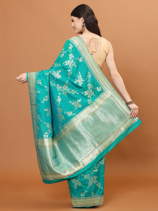 Stone Embroidery Banarasi Saree