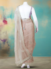 Stone Embellished Organza Saree