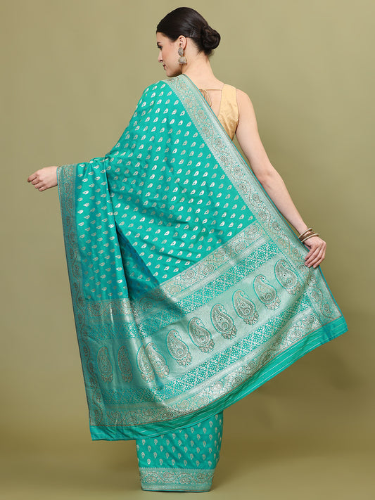 Stone Embroidery Banarasi Saree