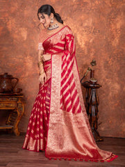 Stone Embroidery Organza Saree