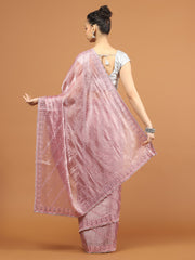 Stone Work Art Chiffon Saree