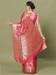 Zari Jaal Woven Crepe Saree