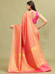 Zari Jaal Woven Handloom Saree