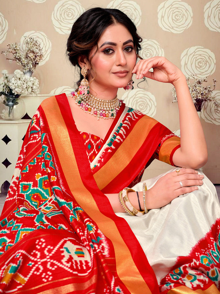 Printed Art Silk Saree