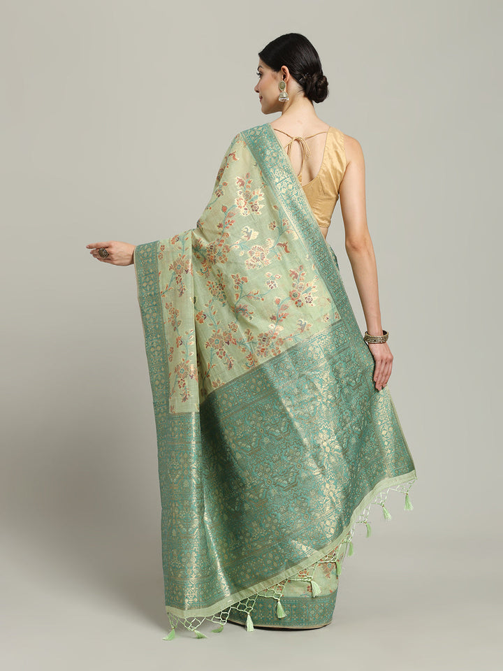 Zari Jaal Art Silk Woven Saree