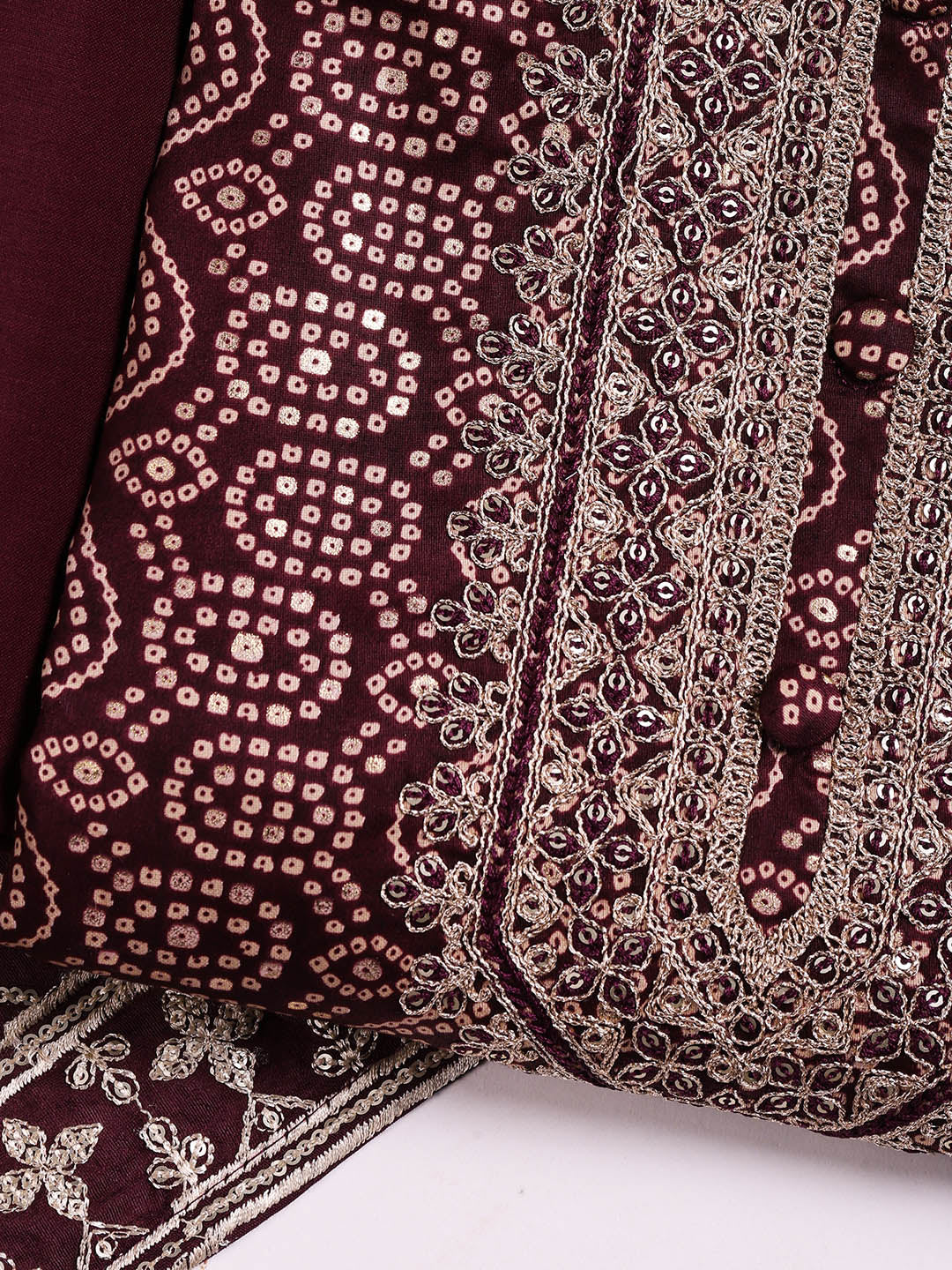 Neck Embroidered Cotton Blend Unstitched Suit With Dupatta