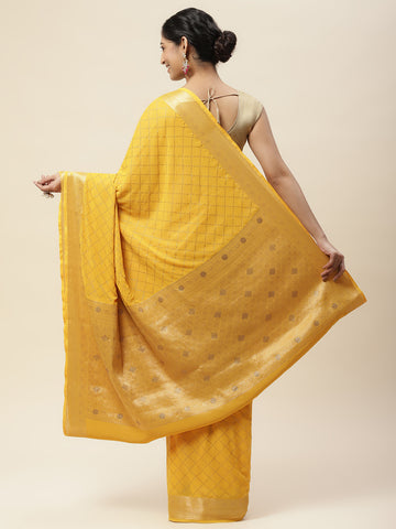 Stone Booti Woven Chiffon Saree