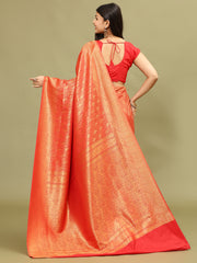 Zari Jaal Woven Handloom Saree