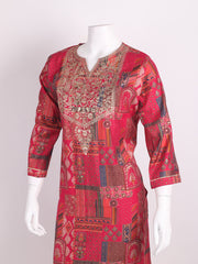 Printed Muslin Kurta With Pants