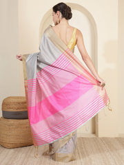 Zari Border Woven Art Silk Saree