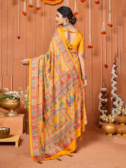 Printed Art Silk Saree