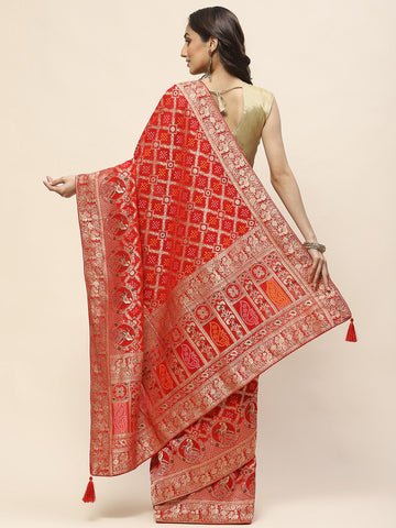 Gharchola Art Silk Banarsi Saree