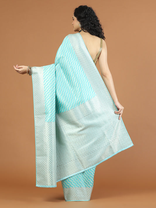 Stone Booti Banarasi Woven Saree