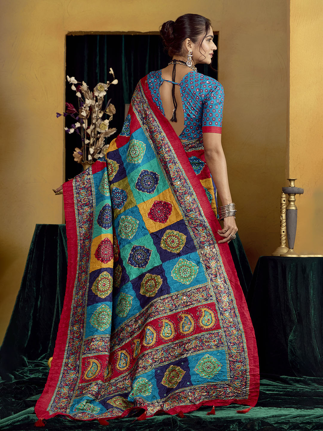 Printed Art Silk Saree