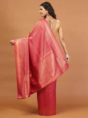 Zari Jaal Brocade Handloom Woven Saree