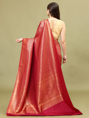 Zari Jaal Woven Handloom Saree