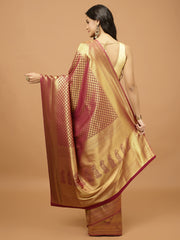 Zari Booti Woven Handloom Saree