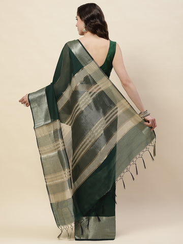 Zari Border Cotton Woven Saree