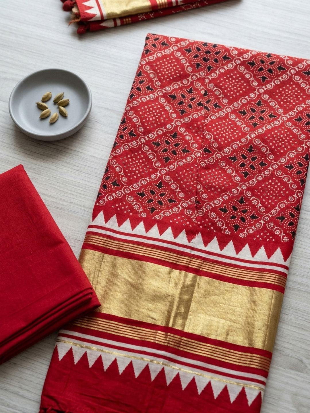 Embroidered Art Silk Unstitched Suit With Pant &amp; Dupatta