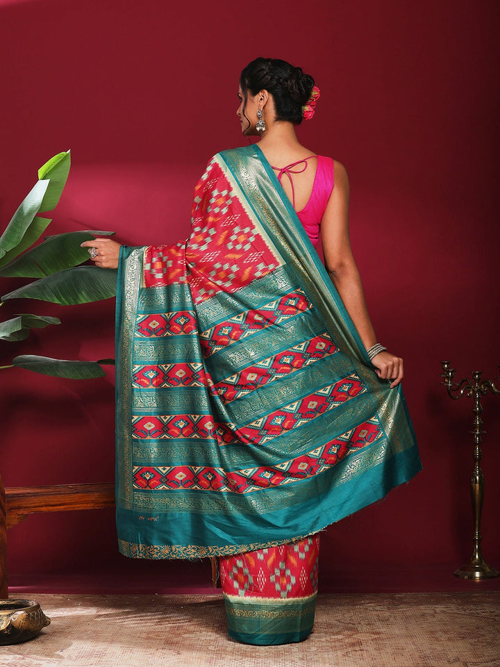 Digital Print Art Silk Saree