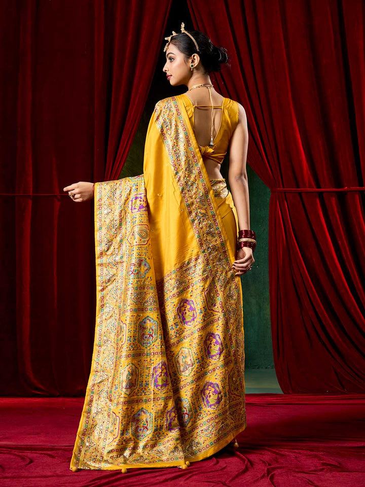 Zari Border Art Silk Saree