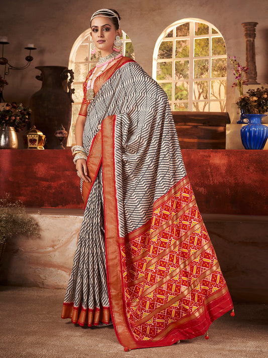 Digital Printed Art Silk Saree