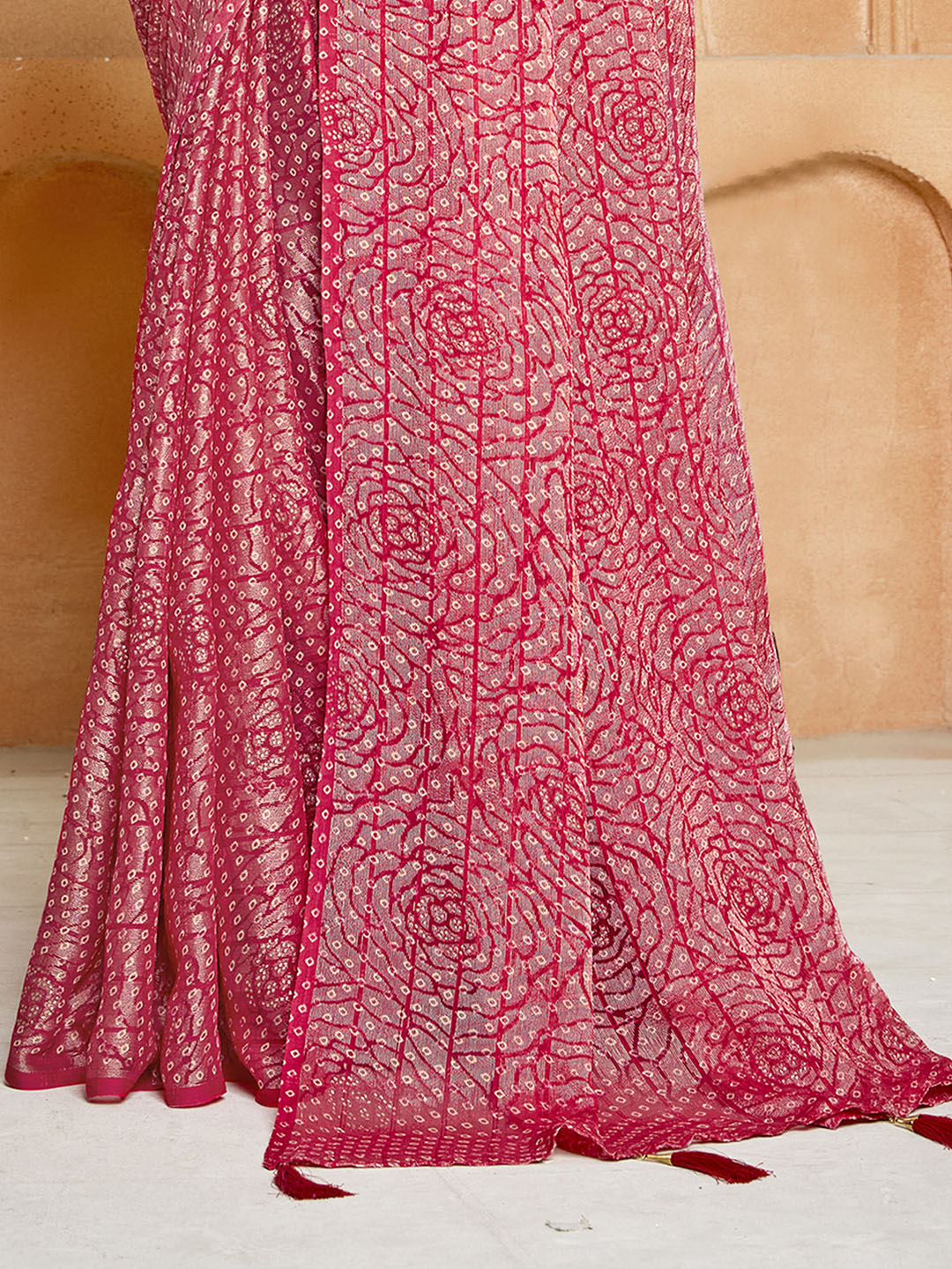 Digital Printed Chiffon Saree