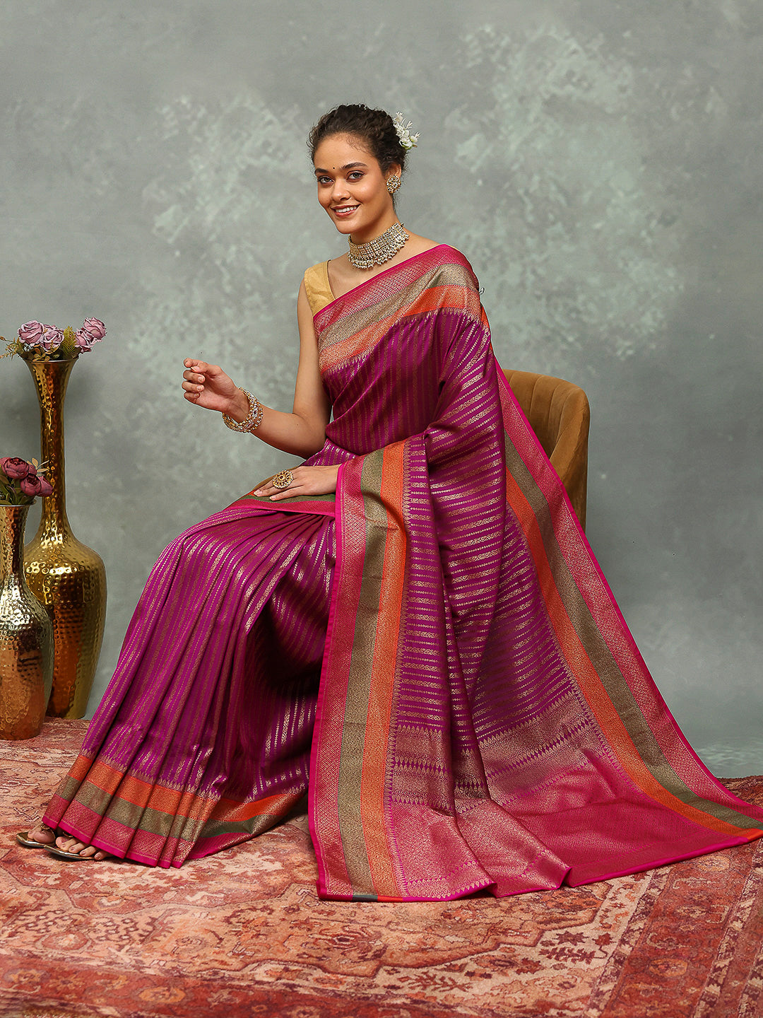 Wovn Border Art Silk Saree