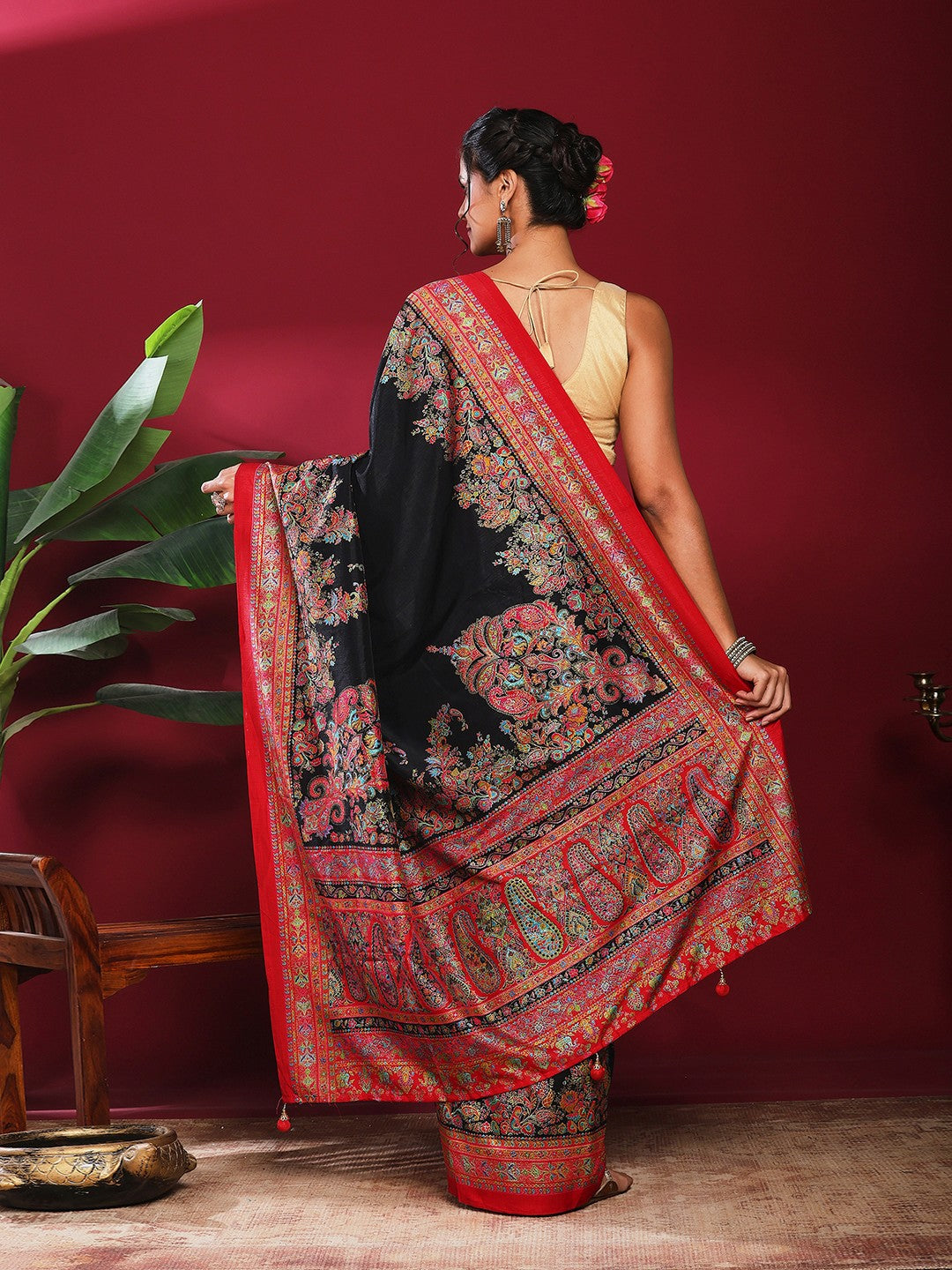 Digital Printed Art Silk Saree