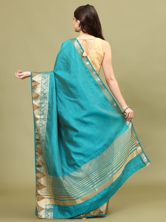 Zari Border Woven Handloom Saree