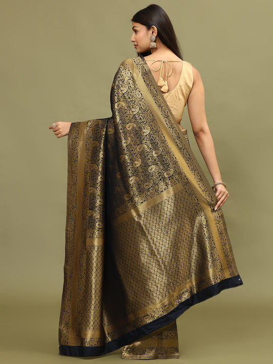 Zari Jaal Woven Handloom Saree