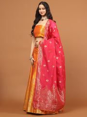 Banarasi Unstitched Choli With Lehenga & Dupatta