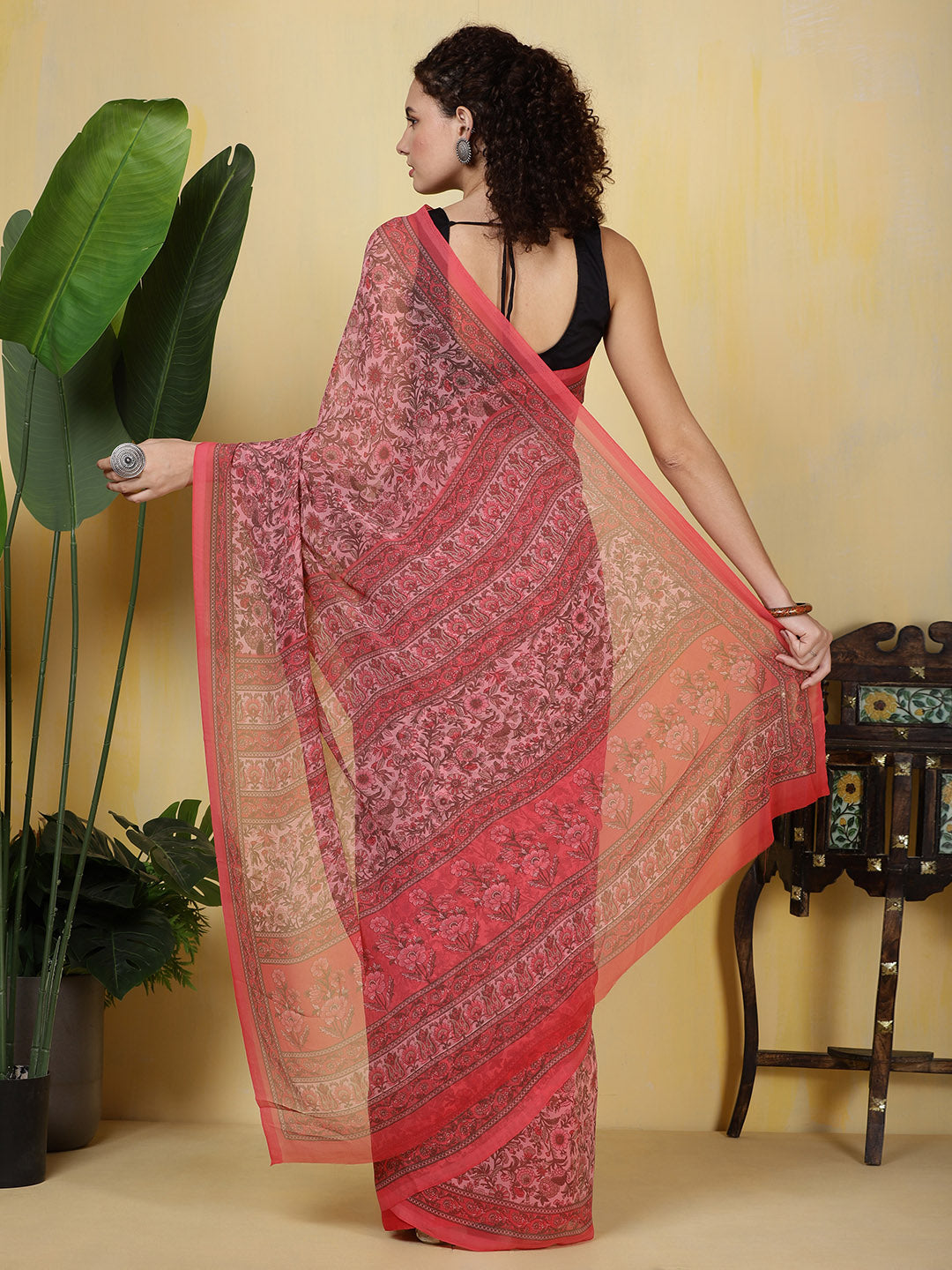 Digital Printed Georgette Saree