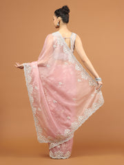 Stone Work Organza Saree