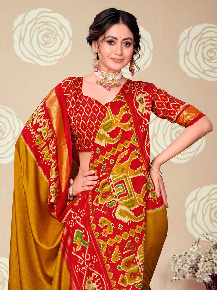 Printed Art Silk Saree