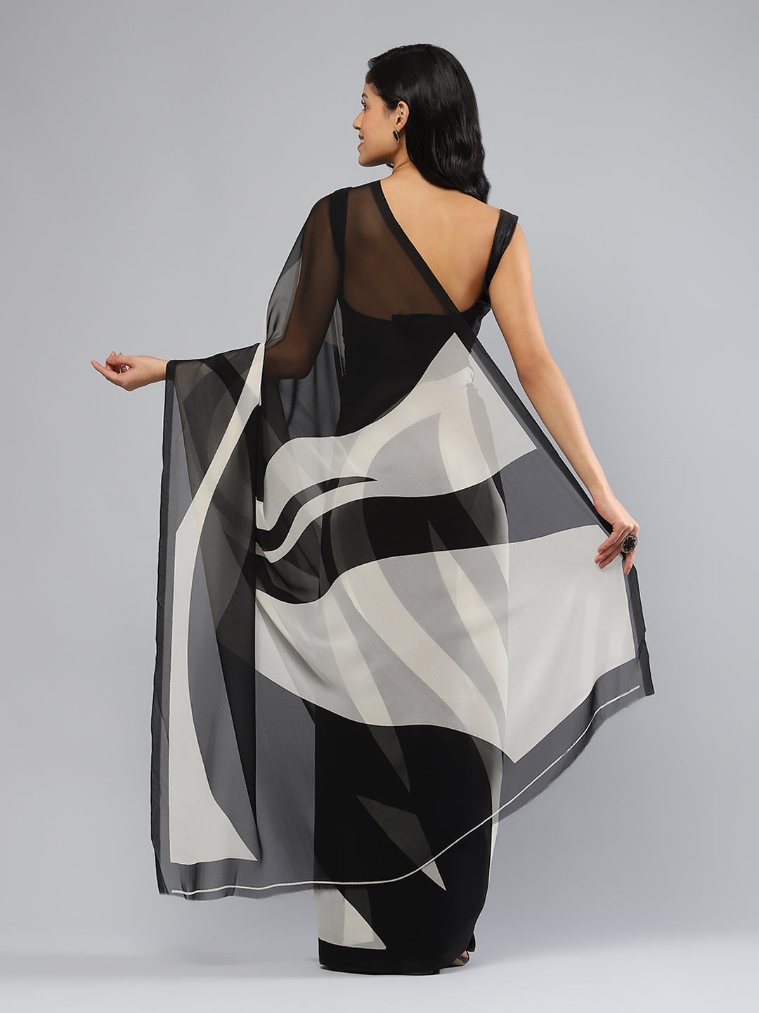 Digital Printed Georgette Saree