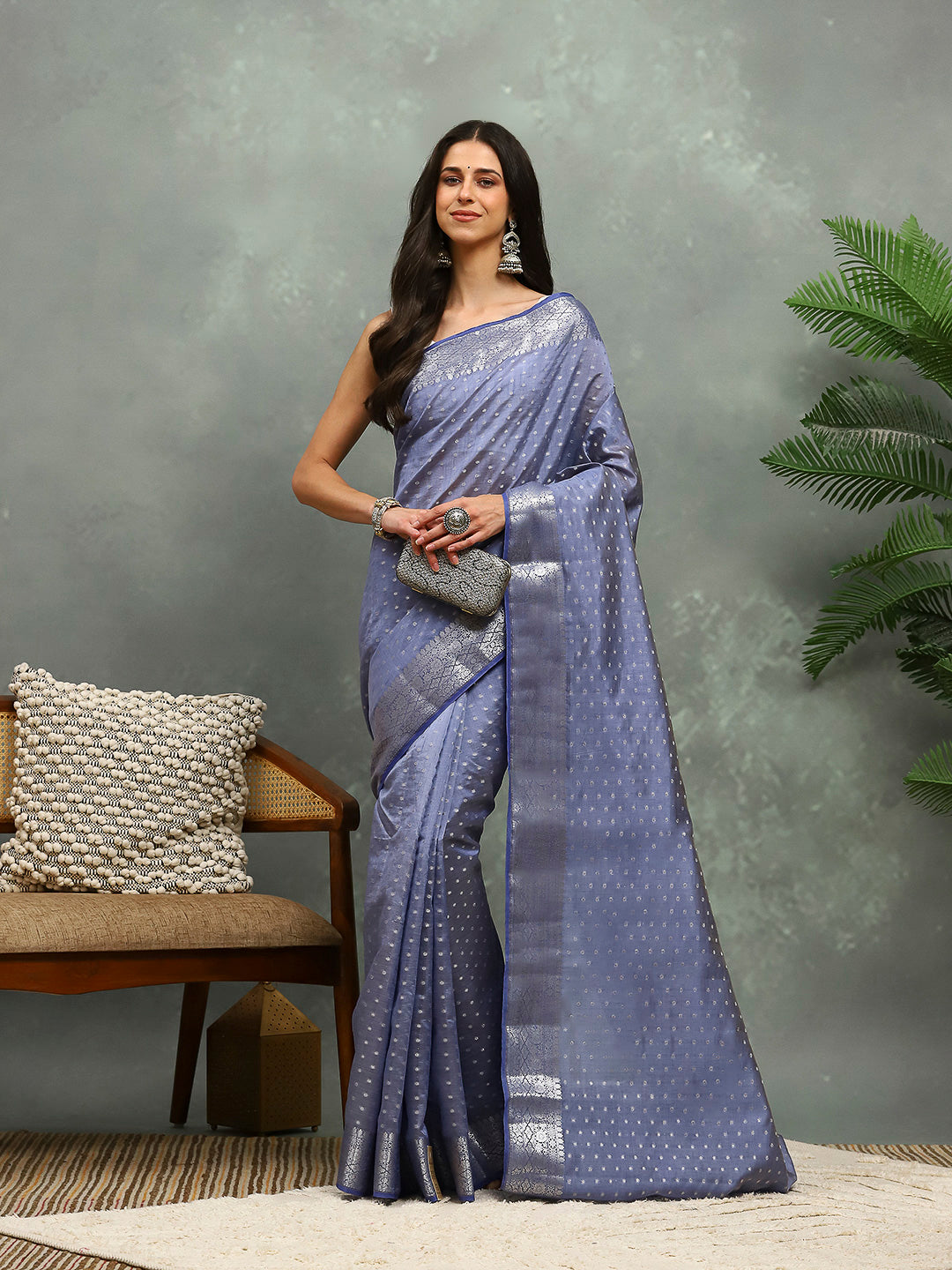 Zaari Border Art Silk Saree