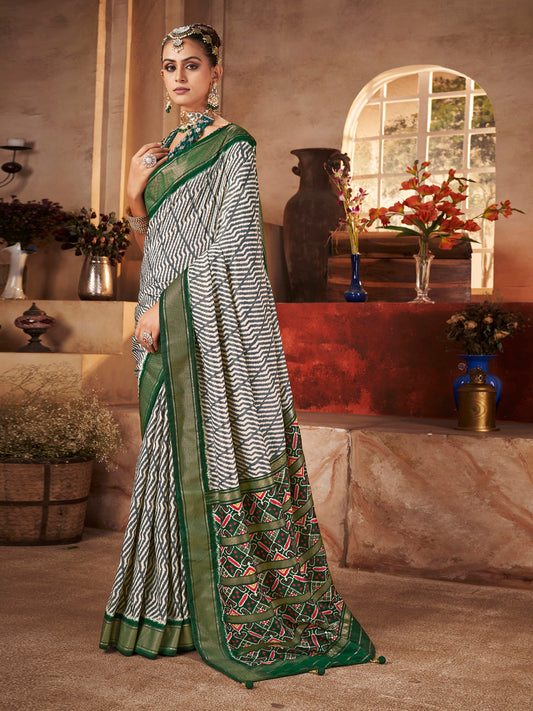 Digital Printed Art Silk Saree