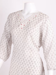 Printed Cotton Blend Kurta With Pants