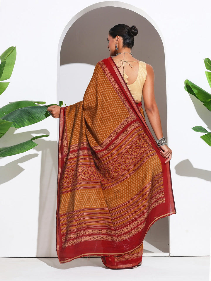 Digital Printed Art Silk Saree