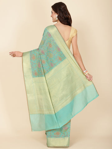 Zari Border Woven Cotton Saree