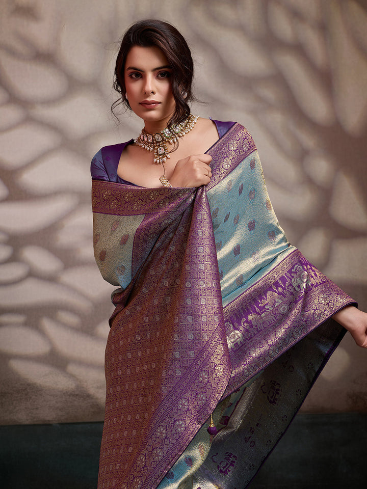 Woven Design Art Silk Saree