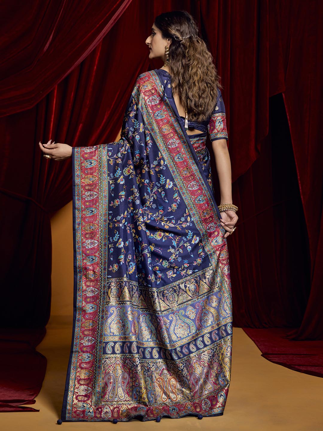Digital Printed Art Crepe Saree
