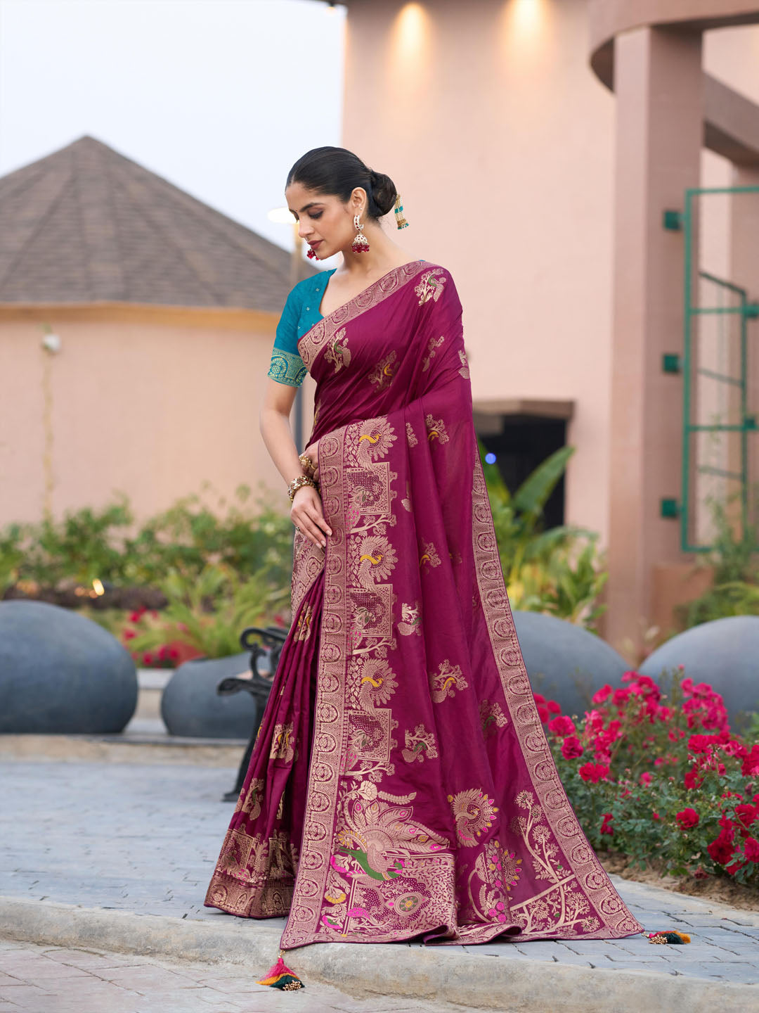 Woven Design Dola Silk Saree