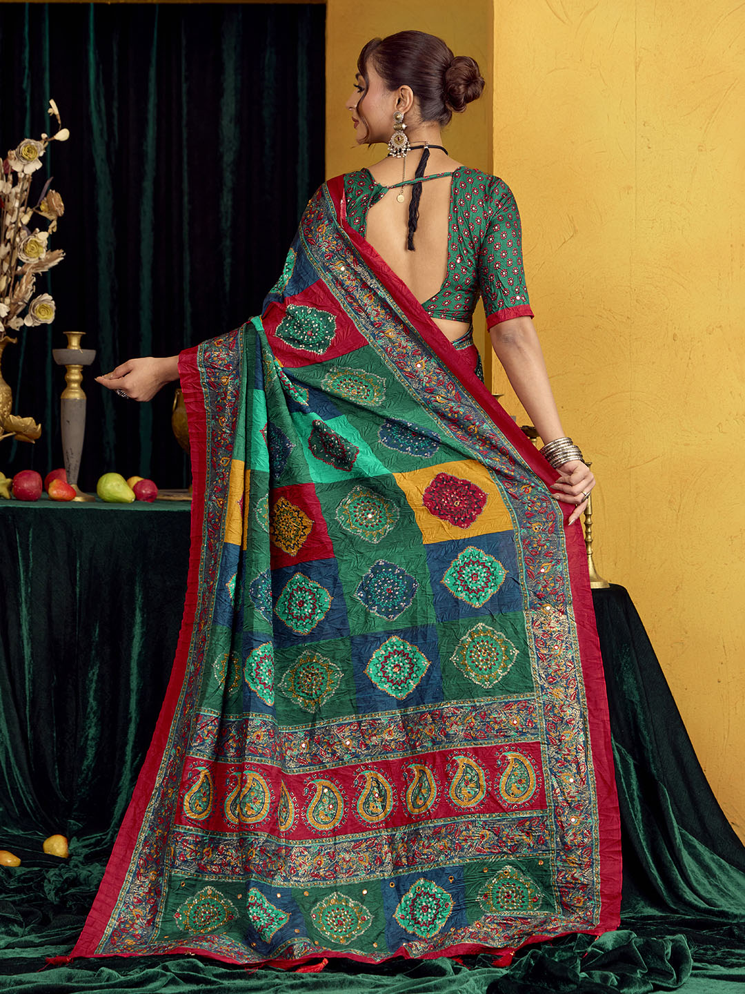 Printed Art Silk Saree