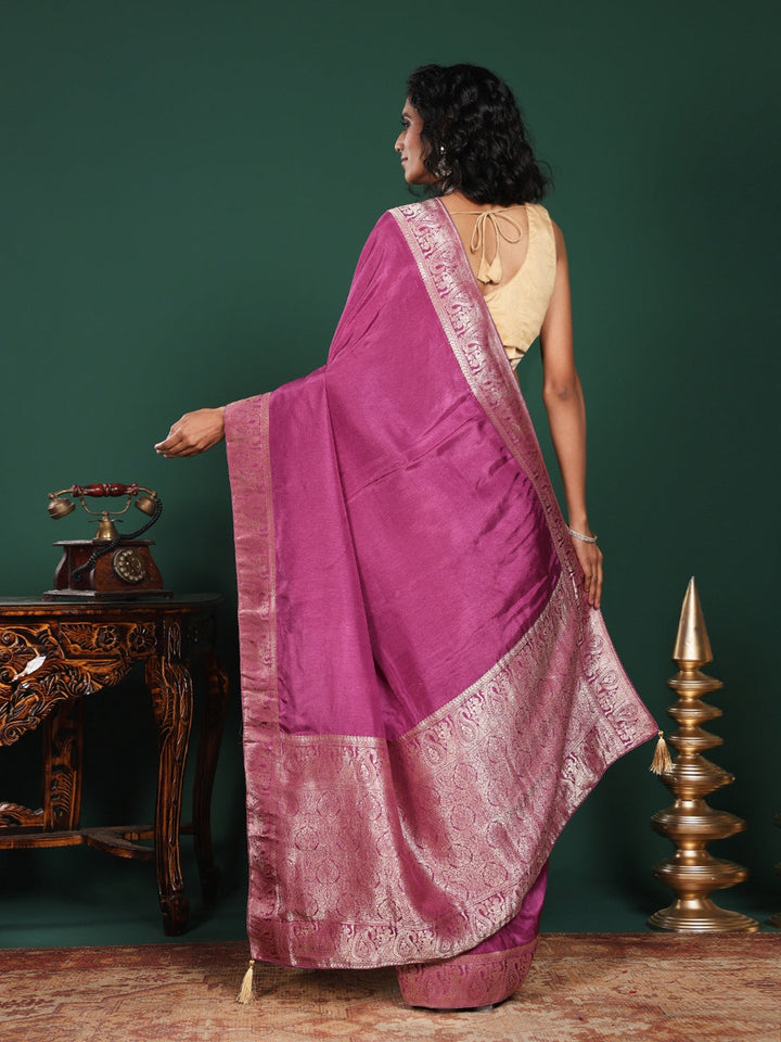 Woven Design Cotton Blend Saree